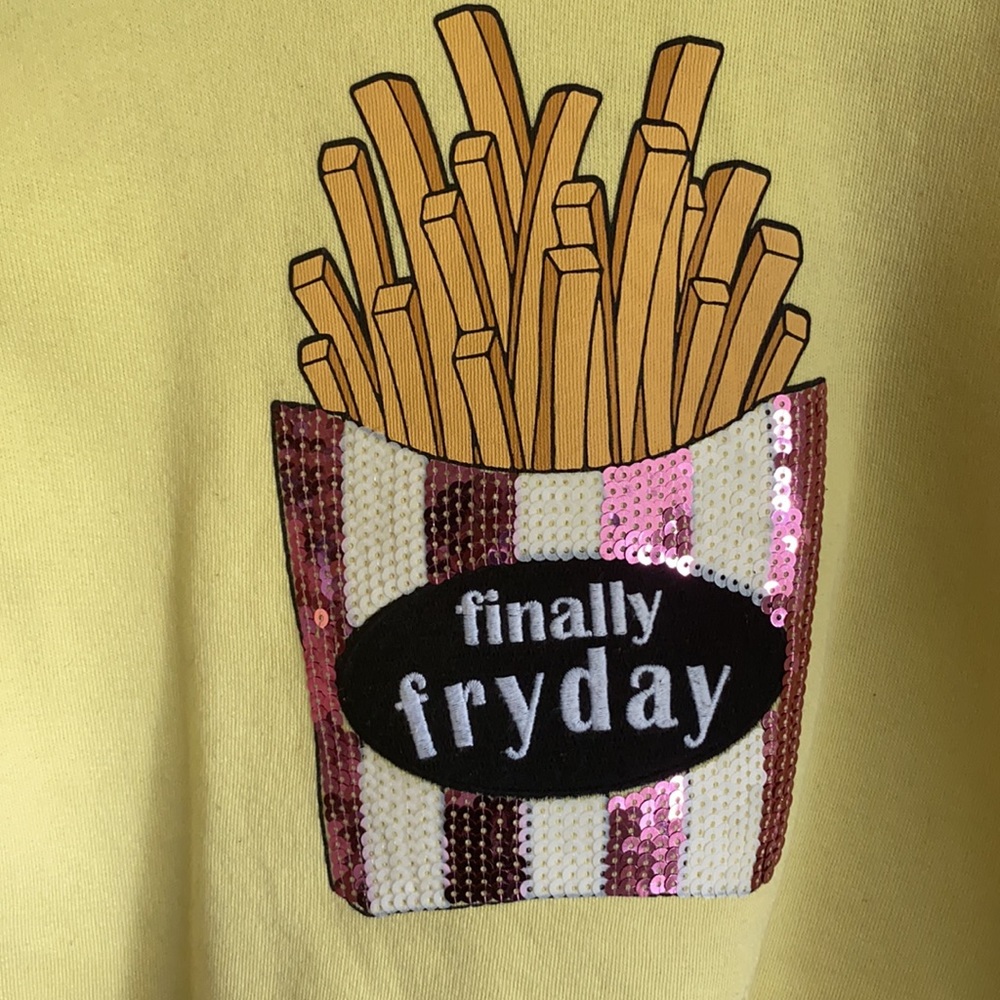 💥HP💥 Girl’s “Finally Fryday” Sweatshirt - Picture 4 of 5